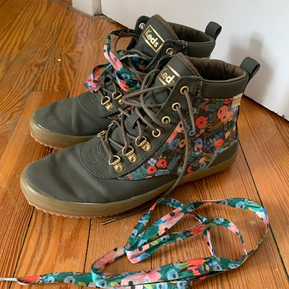 Rifle Paper Co. and Keds Scout Boots Sz 8